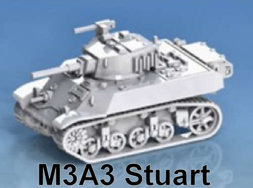 1:72 Scale - M3A3 Stuart