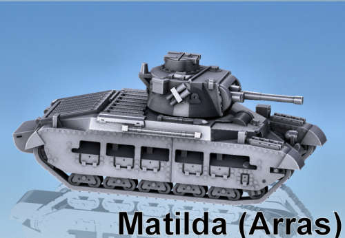 1:72 Scale - Matilda II (BEF)