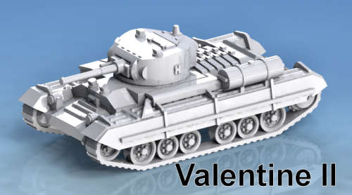 1:72 Scale - Valentine II - Sand Shield - Fuel
