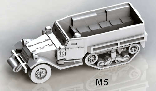 1:72 Scale - M5 Halftrack - Roller