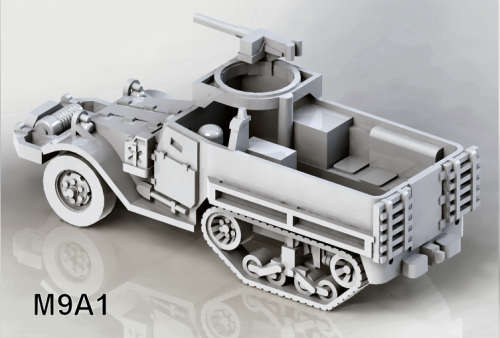 1:87 Scale - M9A1 Halftrack