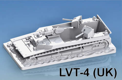 1:87 Scale - LVT - 4 - With Polsten Cannon - Water Line