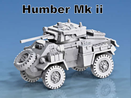 1:87 Scale - Humber Mk II Armoured Car