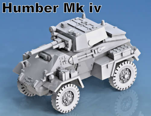 1:72 Scale - Humber IV Armoured Car