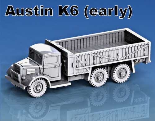 1:100 Scale - Austin K6 - Early - Off Road Wheel