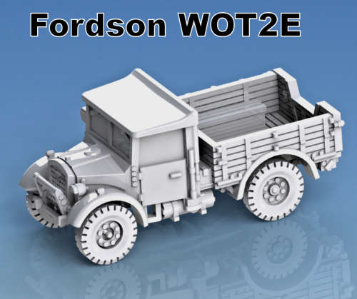 1:100 Scale - Fordson WOT-2E - Open