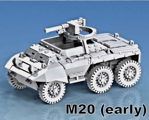 1:100 Scale - M20 command Car - Early - Front Guards