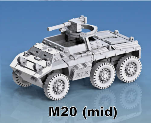 1:100 Scale - M20 Command Car - Mid - No Guards