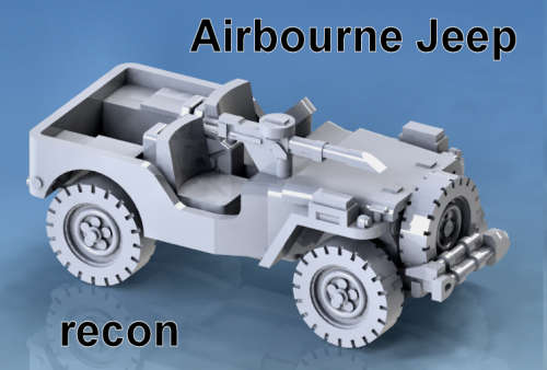 1:87 Scale - Jeep - Airborne - Recon