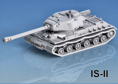 1:87 Scale - IS-2 - Late - Log - Short Guards - With Late Rib Turret