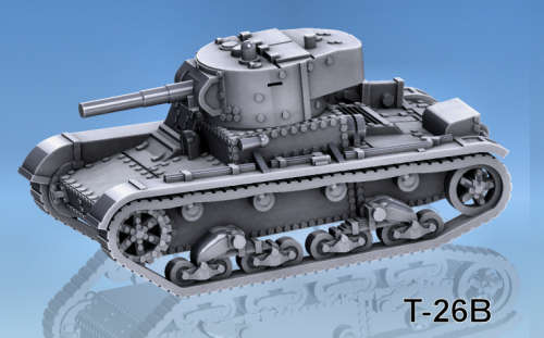 1:87 Scale - T-26B - Mid - Box - Jack