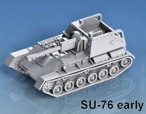 1:87 Scale - SU-76M - No Tow Cable