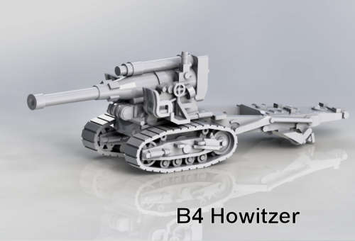 1:72 Scale - B-4 203mm Howitzer