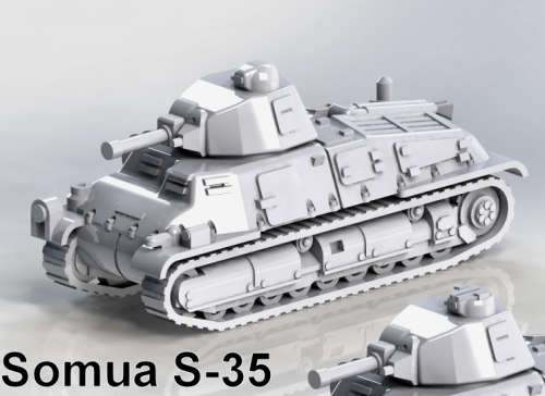 1:72 Scale - Somua S35
