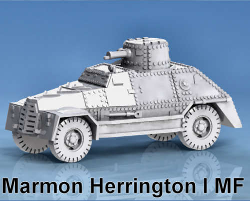1:100 Scale - Marmon Herrington Armoured Car Mk I - Sand Channels