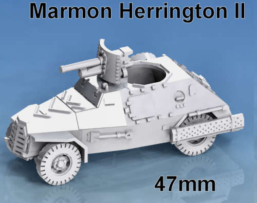1:72 Scale - Marmon Herrington Armoured Car Mk II - Welded - 47mm