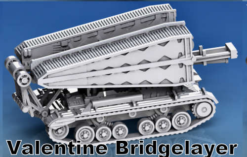 1:72 Scale - Valentine III Bridge Layer - Folded - Complete
