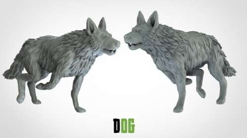 1:72 Scale - Dog (5 Pack)
