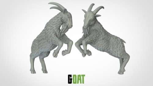 1:72 Scale - Goat - New Pose 1 (5 Pack)