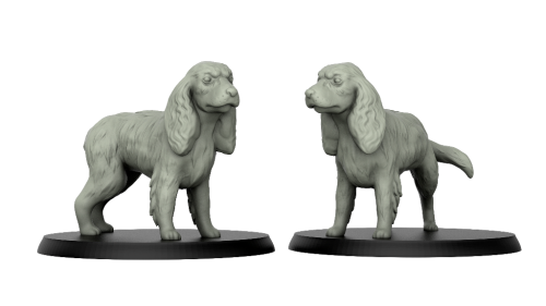 1:72 Scale - Cocker Spaniel (5 Pack)