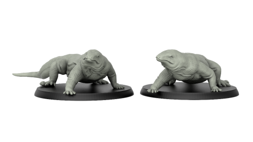1:72 Scale - Komodo Dragon 2 - New Pose (2 Pack)