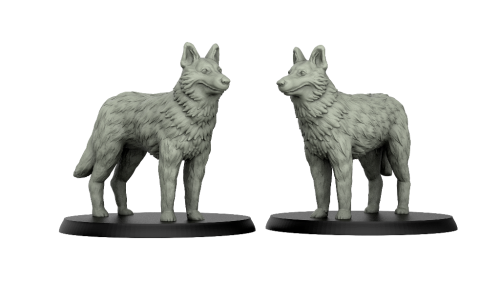 1:72 Scale - German Shepherd (5 Pack)
