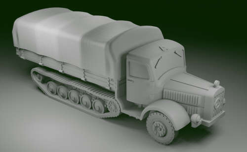 1:72 Scale - Mercedes L4500R Maultier - Closed