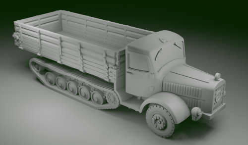 1:72 Scale - Mercedes L4500R Maultier - High Sides