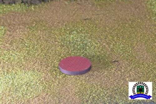 25mm Laser Cut Miniature Base - Bricks (10 Pack)