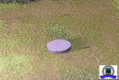 25mm Laser Cut Miniature Base - Hexagonal Stones (10 Pack)