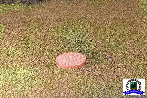 25mm Laser Cut Miniature Base - Hexagonal Stones (10 Pack)
