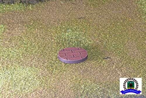 25mm Laser Cut Miniature Base - Wood Planks (10 Pack)