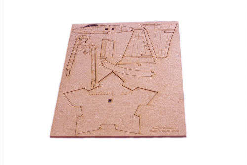 1/72 Scale Laser Cut Aircraft - Vampire