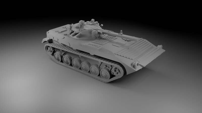 1:72 Scale - BMP2 - No Skirts - Turret With No Launcher
