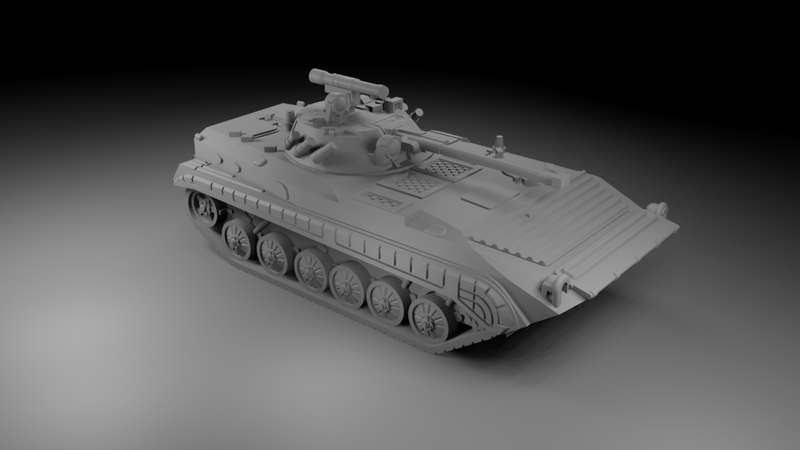 1:72 Scale - BMP2 - Old Skirts With Missile Turret