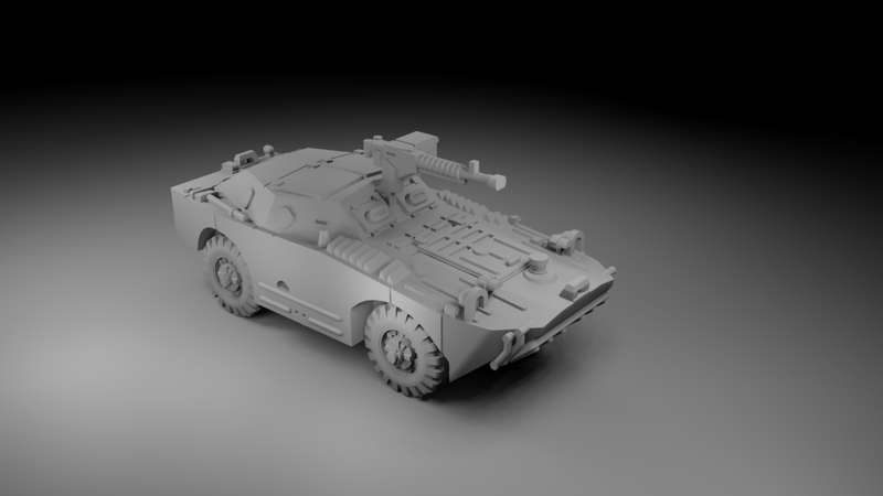 1:72 Scale - BRDM-1 - No Spool - With  DShk