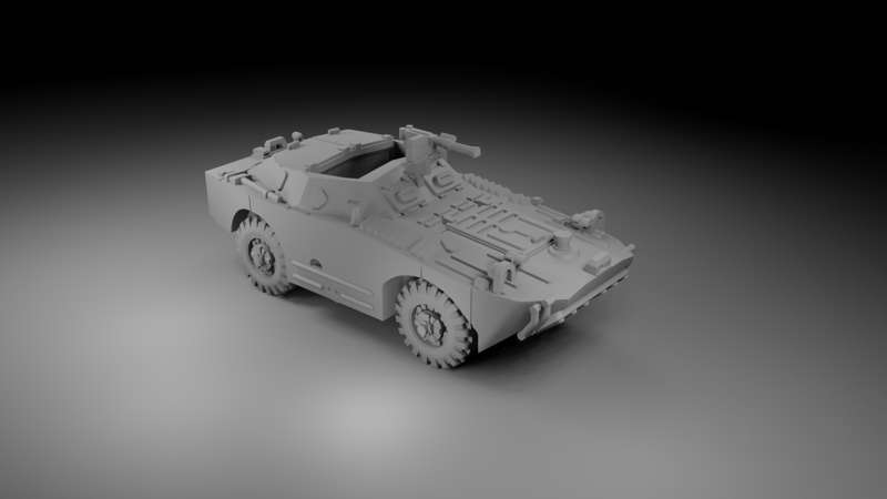 1:72 Scale - BRDM-1 - Open - No Spool - With SBMG
