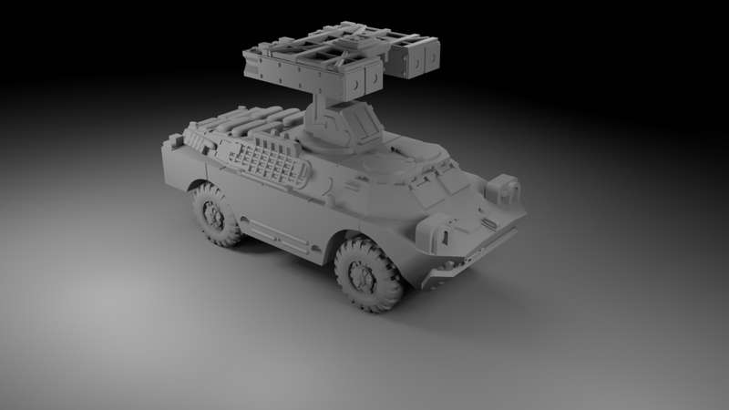 1:100 Scale - BRDM-2 AT-9 - Gaskin - Late