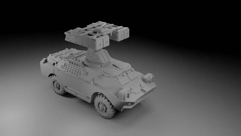 1:87 Scale - BRDM-2 AT-9 Gaskin - Mid