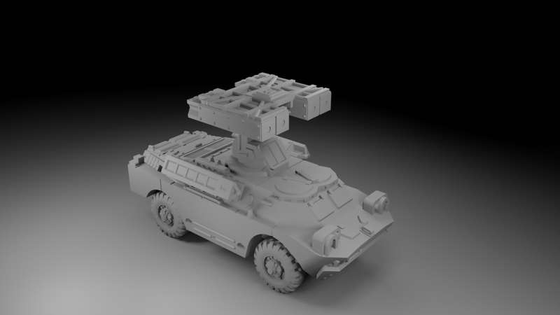 1:72 Scale - BRDM-2 AT-9 - Gaskin - Mid - Spare Missiles