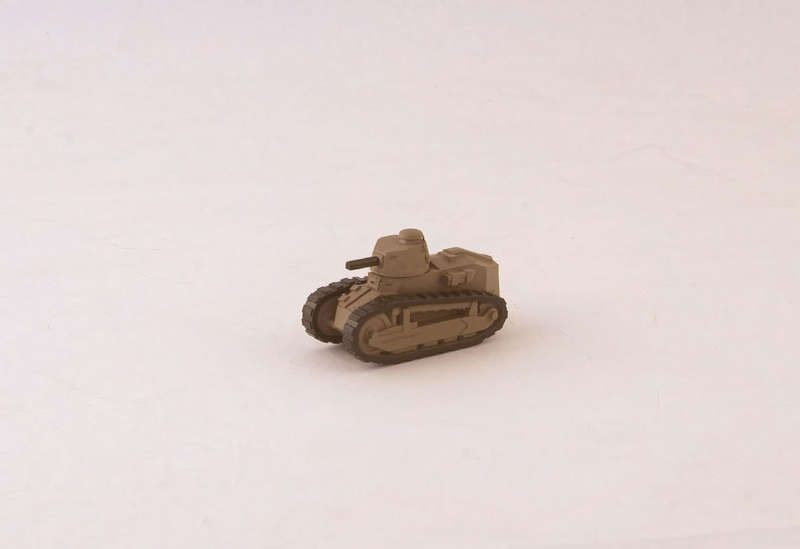 1:160 Scale - M1917 6T - No Trench Crossing Tail - MG Turret