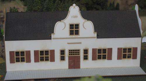 N Scale Cape Dutch House 1