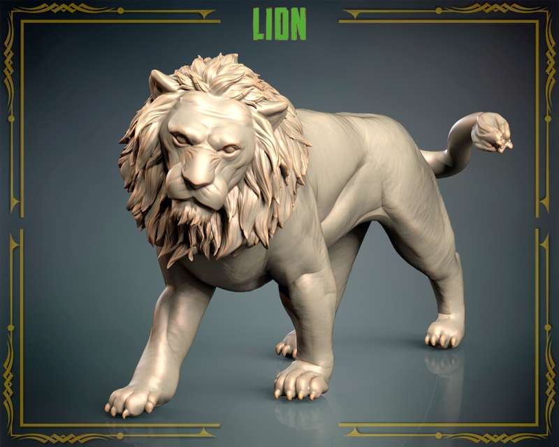 Animals Set 3 - 1:72 Scale - Family - Lion (2 Pack)
