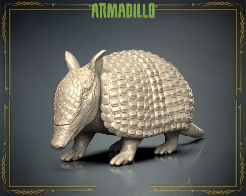 Animals Set 3 - 1:72 Scale - Armadillo (5 Pack)