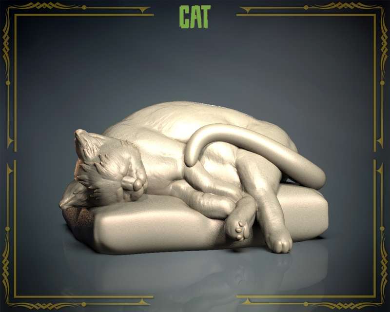 Animals Set 3 - Cat - With Cushion (2 Pack)