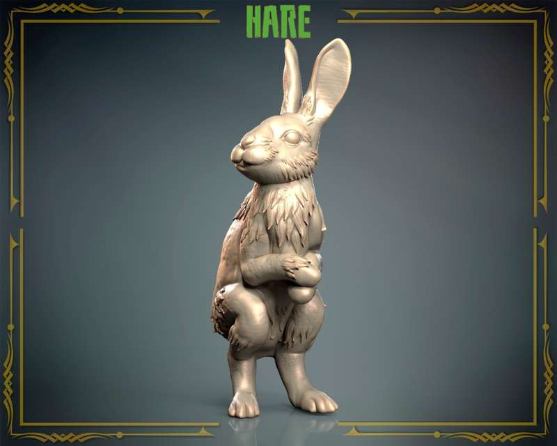 Animals Set 3 - 1:87 Scale - Hare (10 Pack)