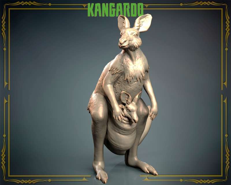 Animals Set 3 - 1:72 Scale - Kangaroo (2 Pack)