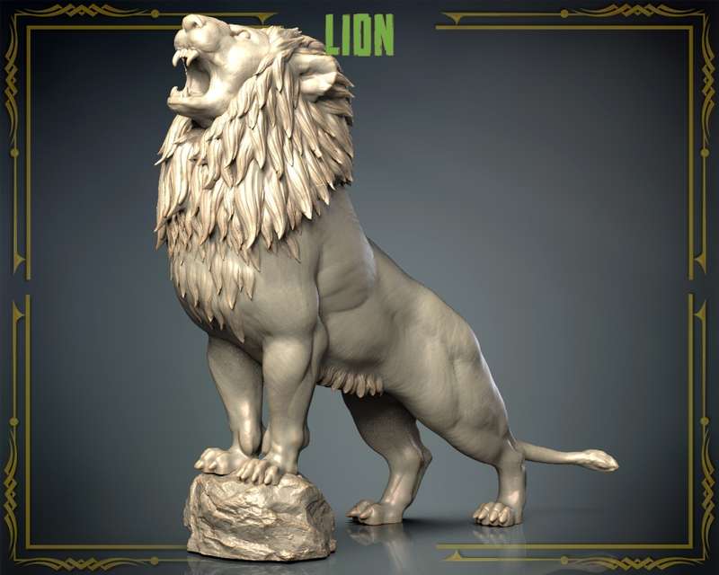 Animals Set 3 - 1:72 Scale - Lion (2 Pack)