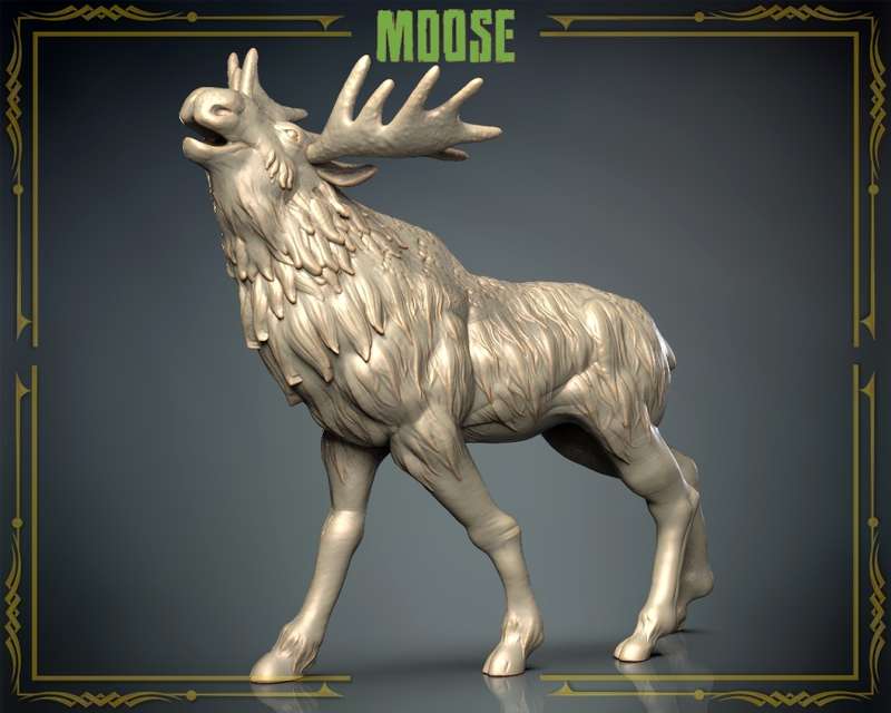 Animals Set 3 - 1:72 Scale - Moose (2 Pack)