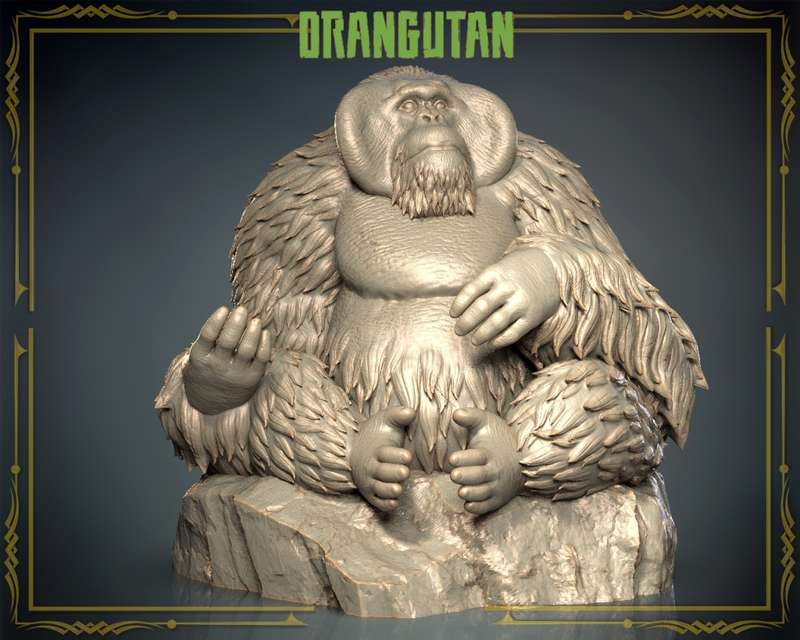 Animals Set 3 - 1:87 Scale - Orangutan (2 Pack)